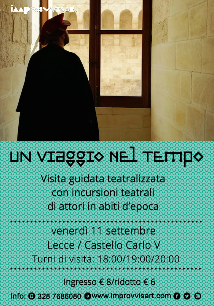 "Un viaggio nel tempo", visita teatralizzata al castello Carlo V di Lecce