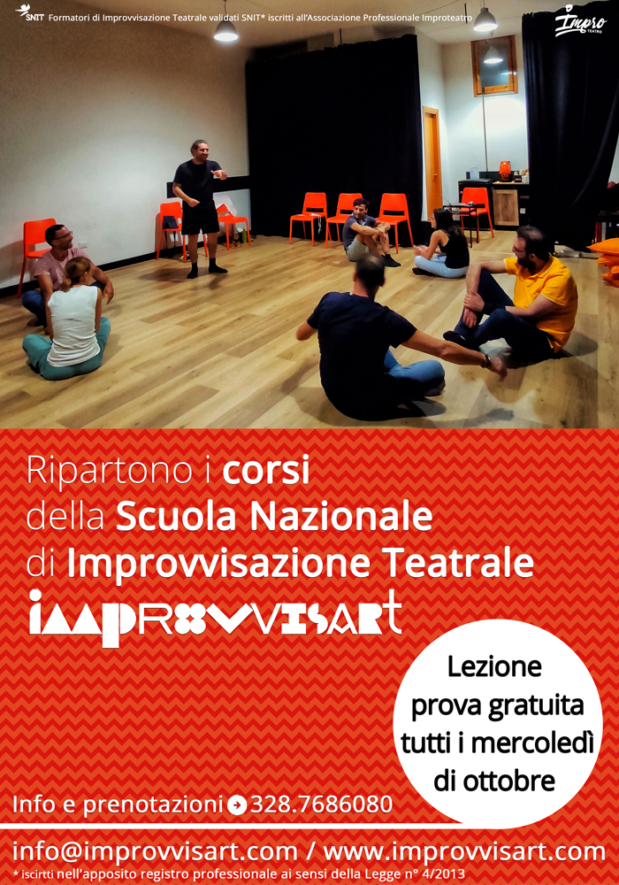 Lezioni di prova gratuite di Improvvisazione Teatrale i mercoledì di novembre a Lecce