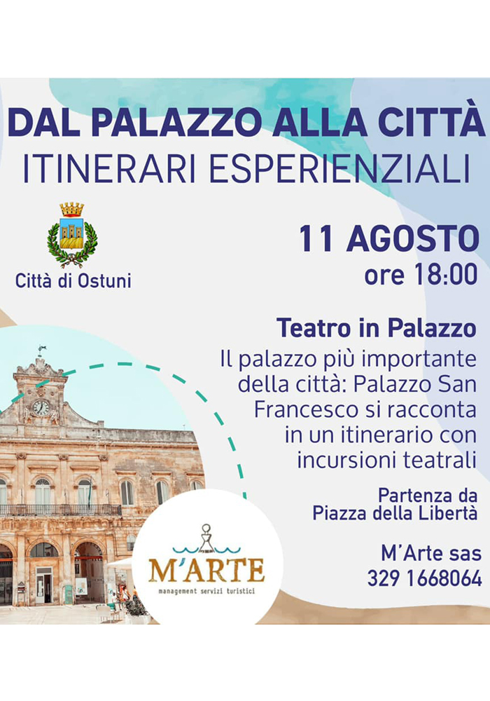 Un viaggio nel tempo al Palazzo San Francesco di Ostuni l'11 agosto