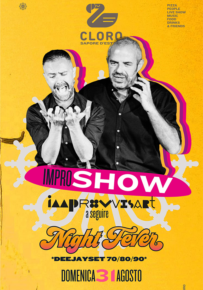 ImproShow - spettacolo comico di Improvvisazione Teatrale il 31 agosto al Cloro a Lecce ImproShow - spettacolo comico di Improvvisazione Teatrale il 31 agosto al Cloro a Lecce