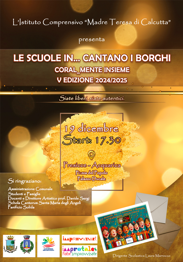 ImproTales - spettacolo di Improvvisazione Teatrale per i più piccoli il 19 dicembre ad Acquarica - Presicce ImproTales - spettacolo di Improvvisazione Teatrale per i più piccoli il 19 dicembre ad Acquarica - Presicce