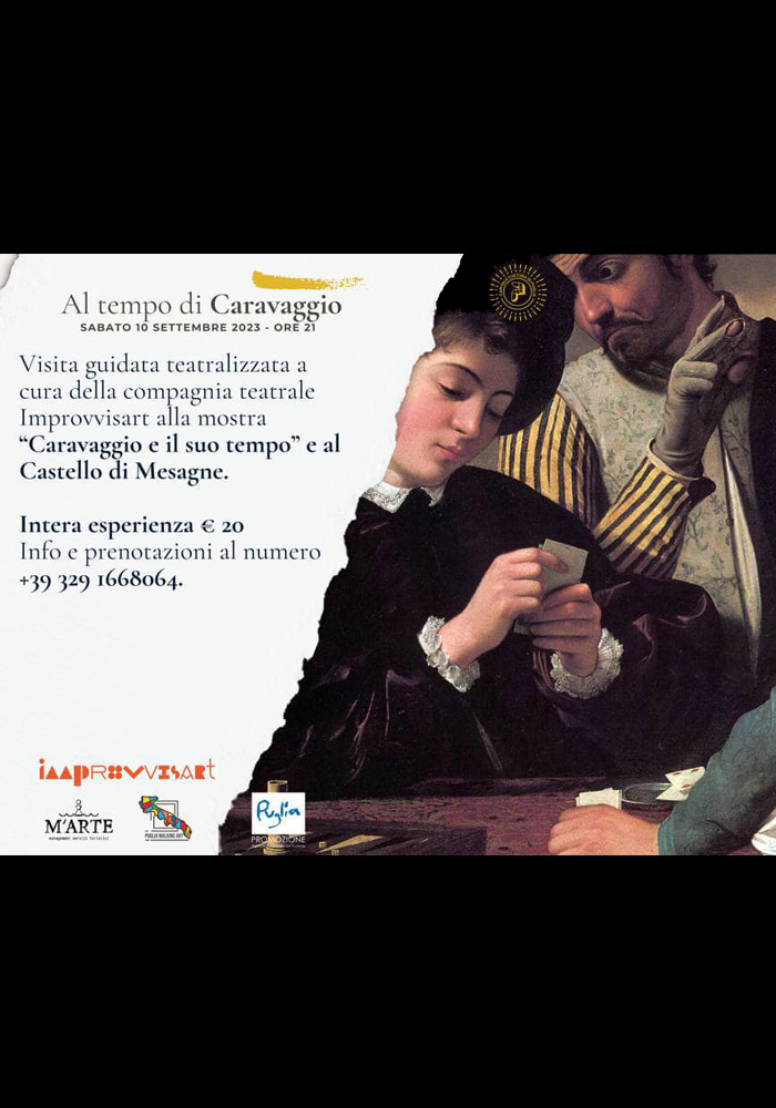 Un viaggio nel tempo – incursioni teatrali in abiti d’epoca per la mostra “Al tempo di Caravaggio” Un viaggio nel tempo – incursioni teatrali in abiti d’epoca per la mostra “Al tempo di Caravaggio”